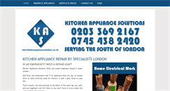 Desktop Screenshot of kitchenappliancesolutions.co.uk